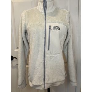 Mountain Hardware Polartec High Loft Jacket Ivory Fleece Womens Small Soft Warm